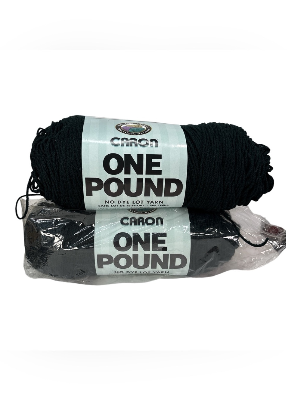Caron Black 503 One Pound Yarn 100% Acrylic Worsted Weight 4 Ply No Dye